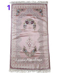 Luxury Pink Gobelin Floral Heart Rug