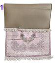 Luxury Pink Gobelin Floral Heart Rug