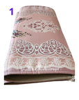 Luxury Pink Gobelin Floral Heart Rug