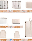 8 Travel Organizer Pouches (4 sets)