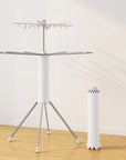 High Quality Multifunctional 2-Layer Foldable Clothes Drying Rack with Free Movement Octopus Shape