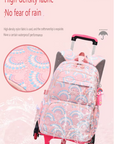 School Bag with Six Wheels – 3 Pieces