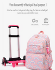 School Bag with Six Wheels – 3 Pieces