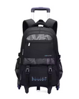 School Bag with 6 Wheels (Navy)