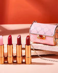 Beauty bag with 4 Lipstick