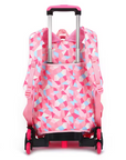 School bag with six wheels