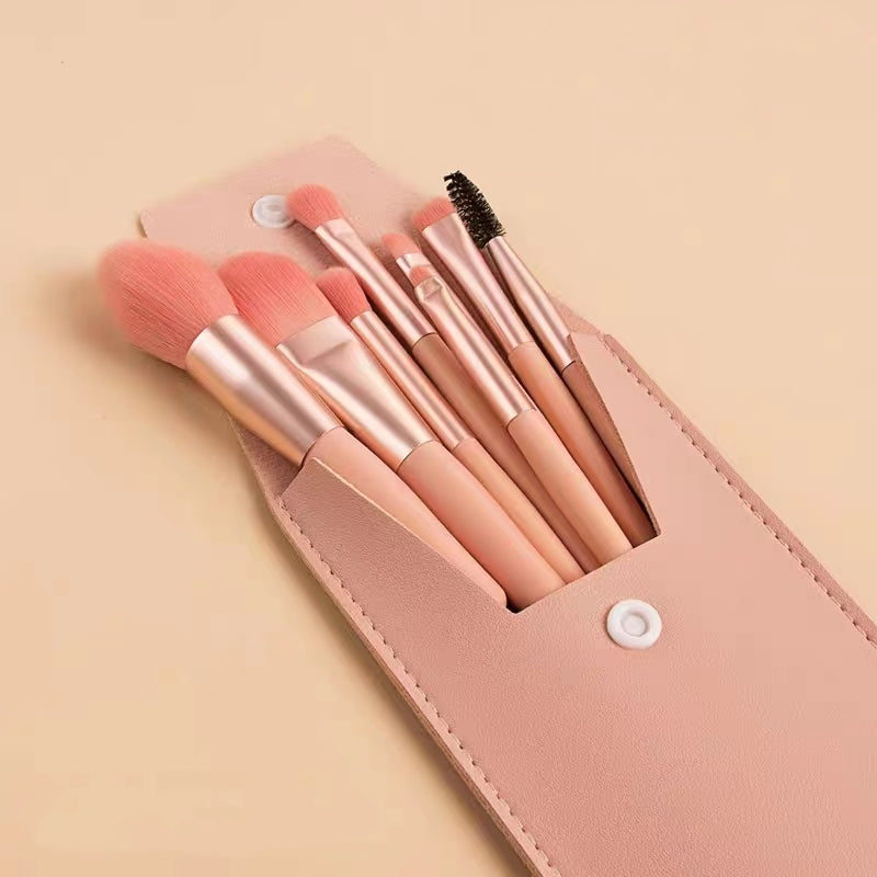 8 PCS makeup brushes set professional for Cosmetics with Makeup Bag