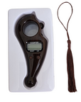 Rotating digital Islamic tasbih counter with illuminated display