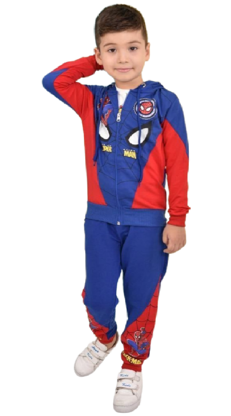 Boys Spiderman Costume (Blue)