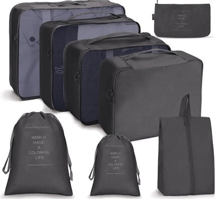 8 Travel Organizer Pouches (4 sets)