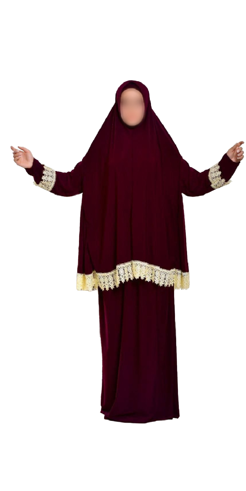 Two-piece prayer set for women Lycra