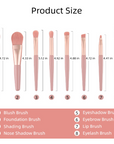 8 PCS makeup brushes set professional for Cosmetics with Makeup Bag