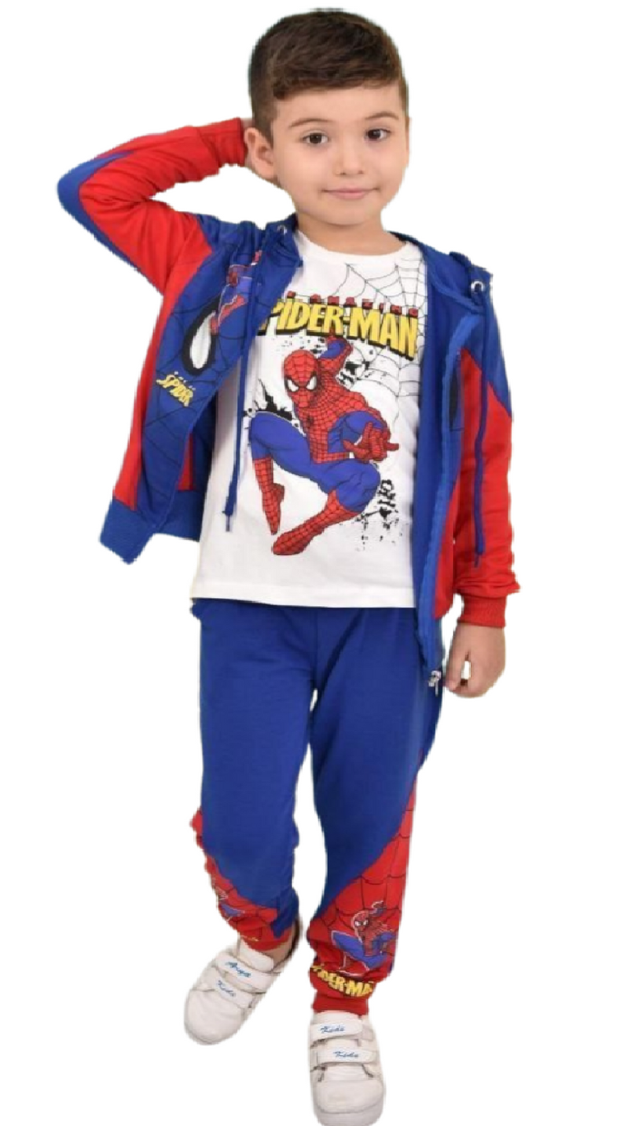 Boys Spiderman Costume (Blue)