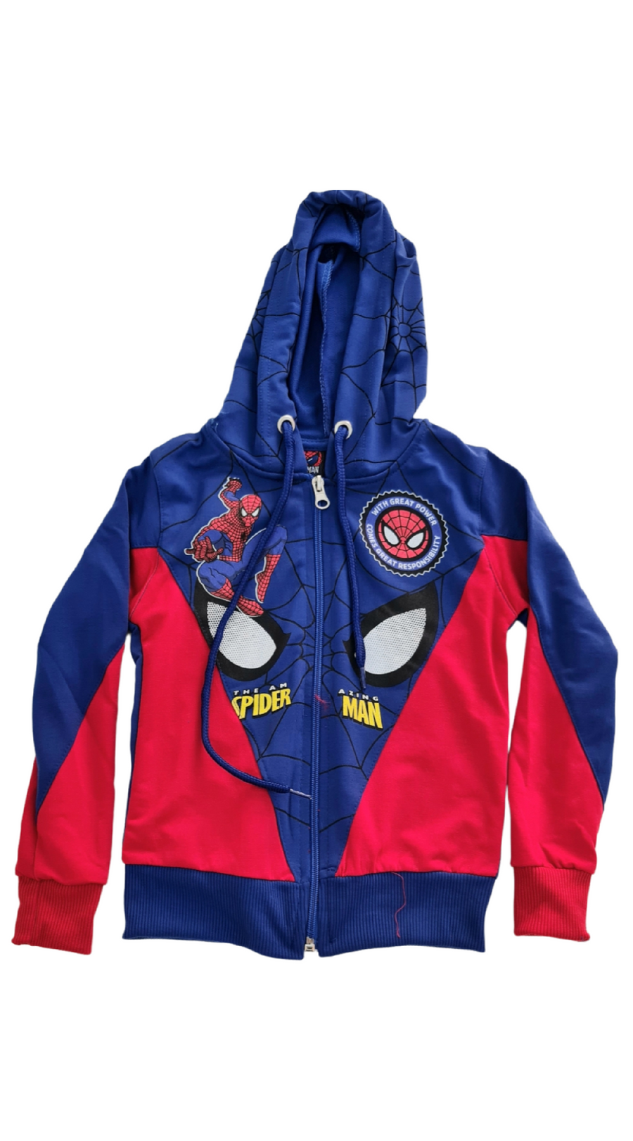 Boys Spiderman Costume (Blue)