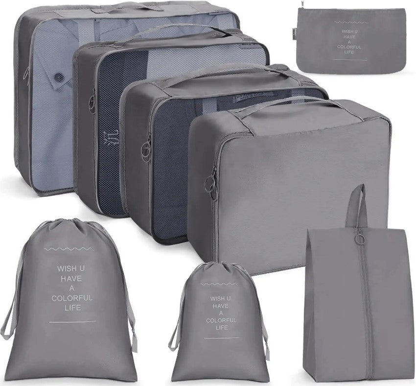 8 Travel Organizer Pouches (4 sets)