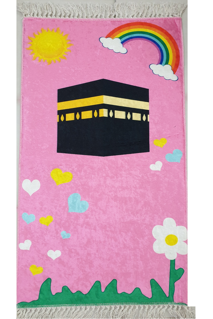 Special prayer rugs for children - photo of Kaaba