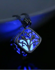 Hot fashion necklace, glowing cube necklace