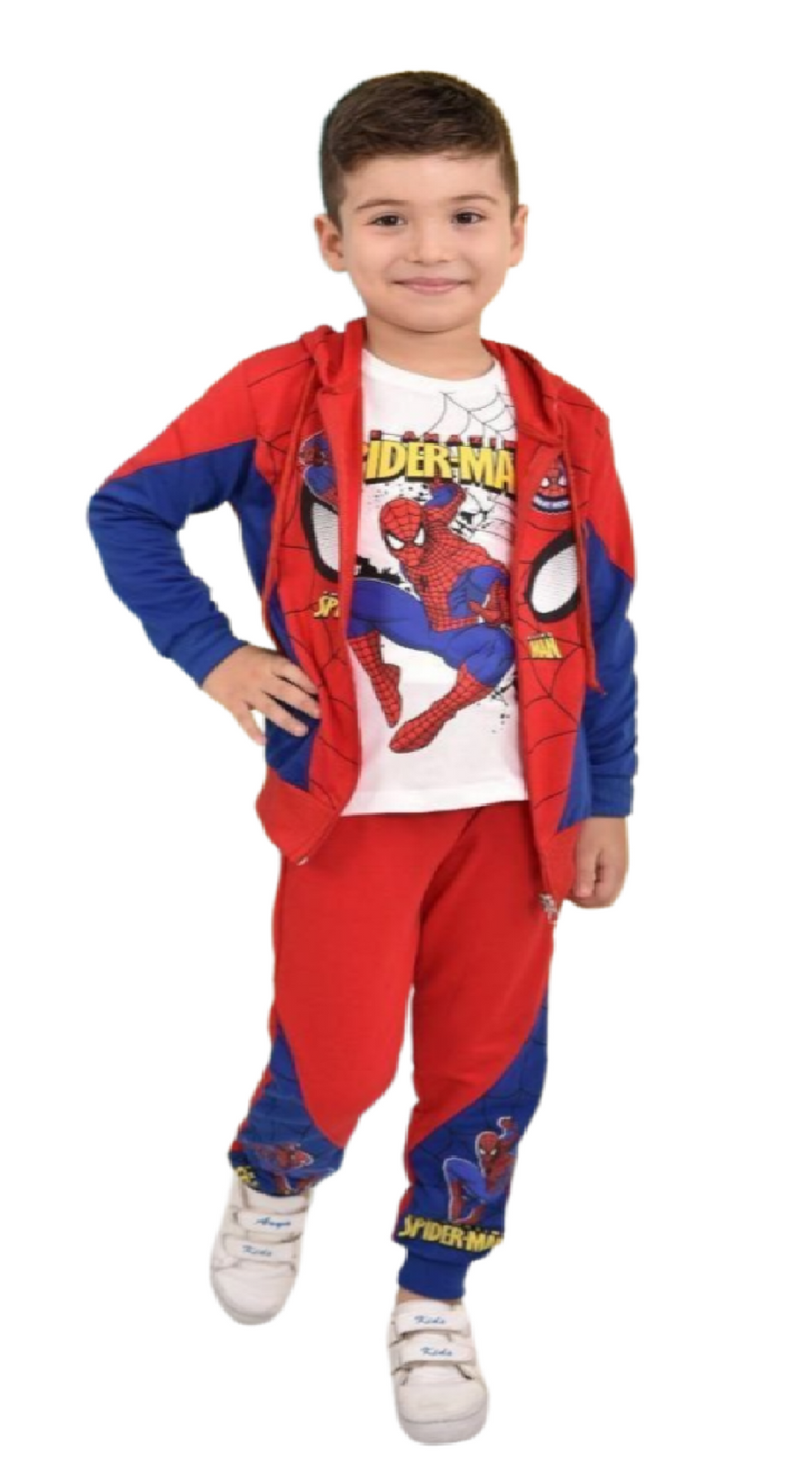 Boys Spiderman Costume (Red)