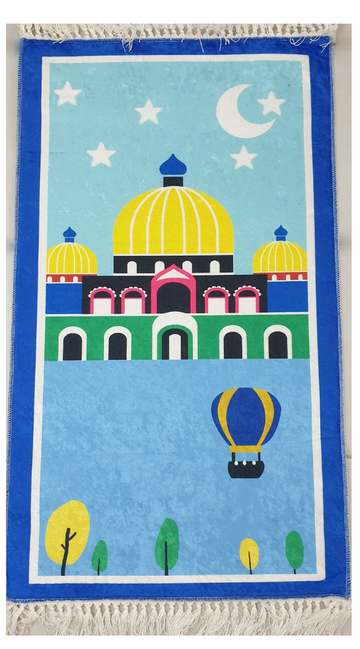 Special prayer rugs for children - photo of a mosque