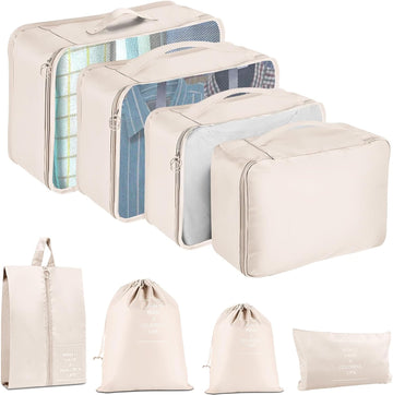 8 Travel Organizer Pouches 