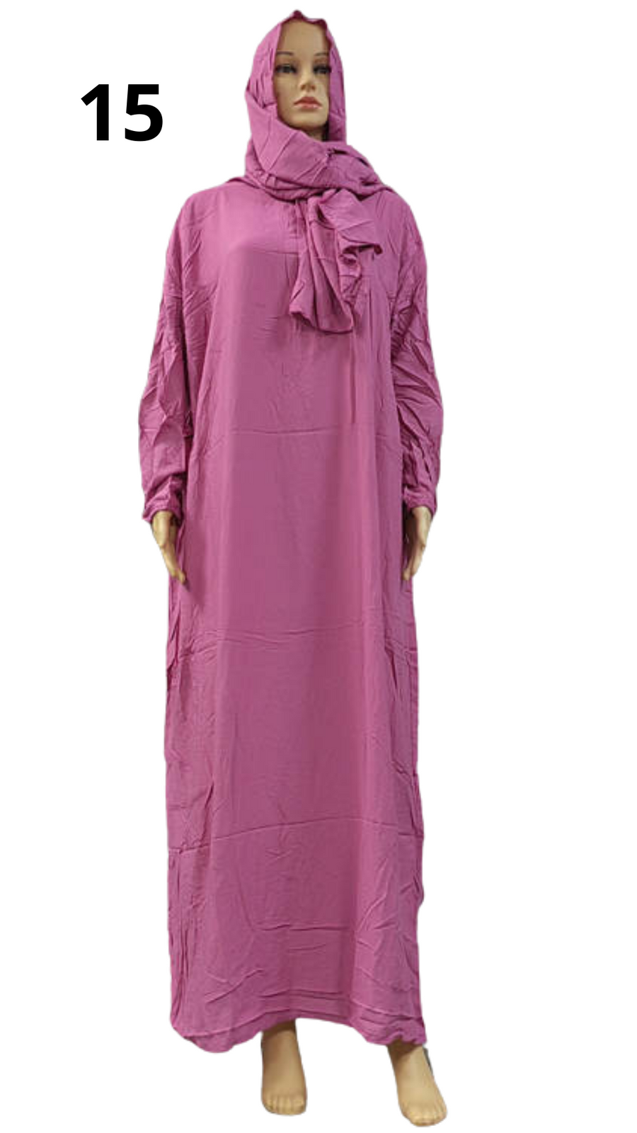 Cotton prayer garment in bright colors for girls aged 14-17 years