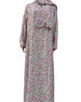 Floral decorated prayer garment for girls aged 14-17 years