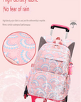 School Bag with Six Wheels  – 3 Pieces