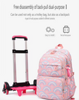 School Bag with Six Wheels  – 3 Pieces