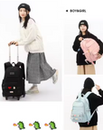 (22) School Bag with 6 Wheels (Black)