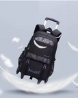 School Bag with 6 Wheels (Navy)