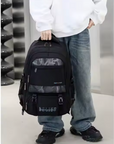 School Bag with 6 Wheels (Navy)