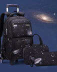 School Bag with Six Wheels – 3 Pieces