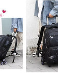 School Bag with Six Wheels – 3 Pieces