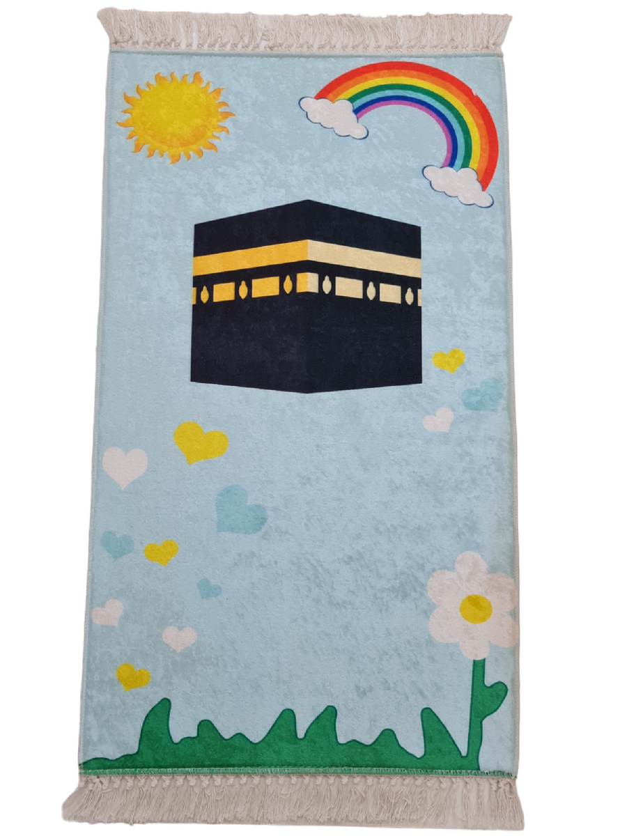 Special prayer rugs for children - photo of Kaaba