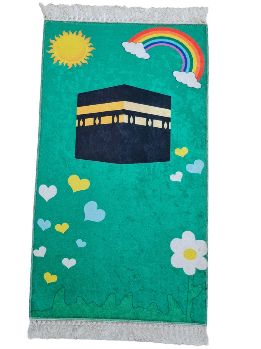 Special prayer rugs for children - photo of Kaaba