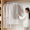 White (60 × 120 cm) Dustproof & Waterproof Garment Cover with Zipper (25 Pieces)