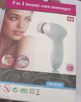 Facial Massager 5 IN 1 for Facial Beauty Care and Removing Dark Circles and Blackheads